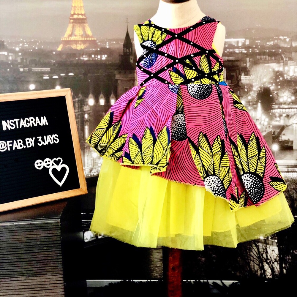 African Ankara ready to wear for toddler girl. - Picture 4 of 7
